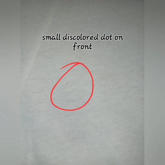 🍒 NWOT - We The Free White Raw Hem Rolled Short Sleeve Tee Shirt - Picture 4 of 6